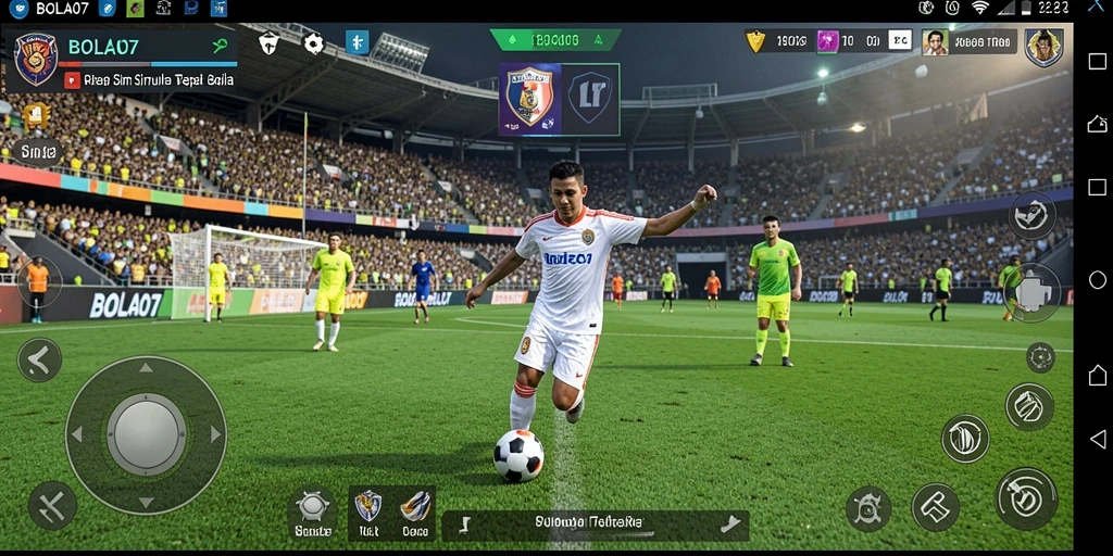 Screenshot aksi menegangkan dalam permainan BOLA07.