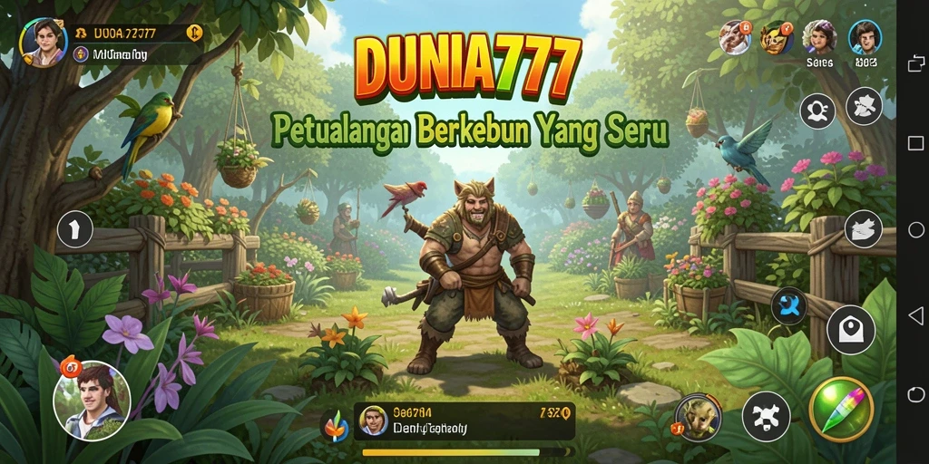 Gameplay DUNIA777 yang seru dalam berkebun dan mengelola lahan.
