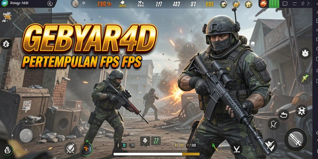 Tampilan gameplay menegangkan dari GEBYAR4D dengan aksi seru.