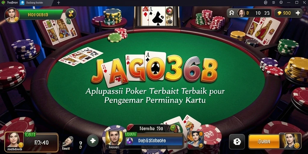 Tampilan gameplay poker yang menarik dan interaktif di JAGO368.