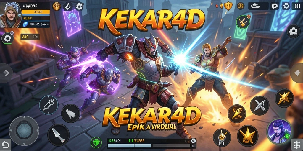 Screenshot KEKAR4D menampilkan aksi pertarungan yang intens dan grafis memukau.