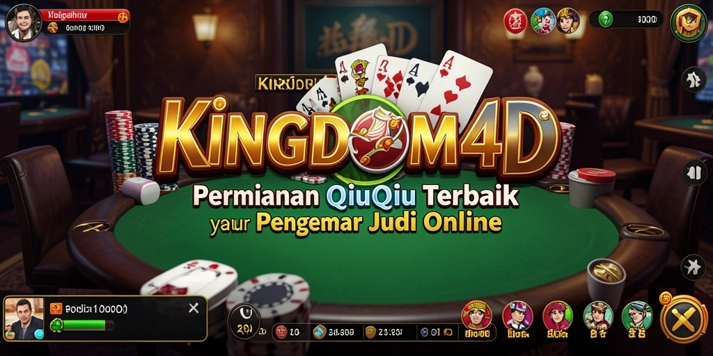 Screenshot utama KINGDOM4D yang menampilkan gameplay seru QiuQiu.