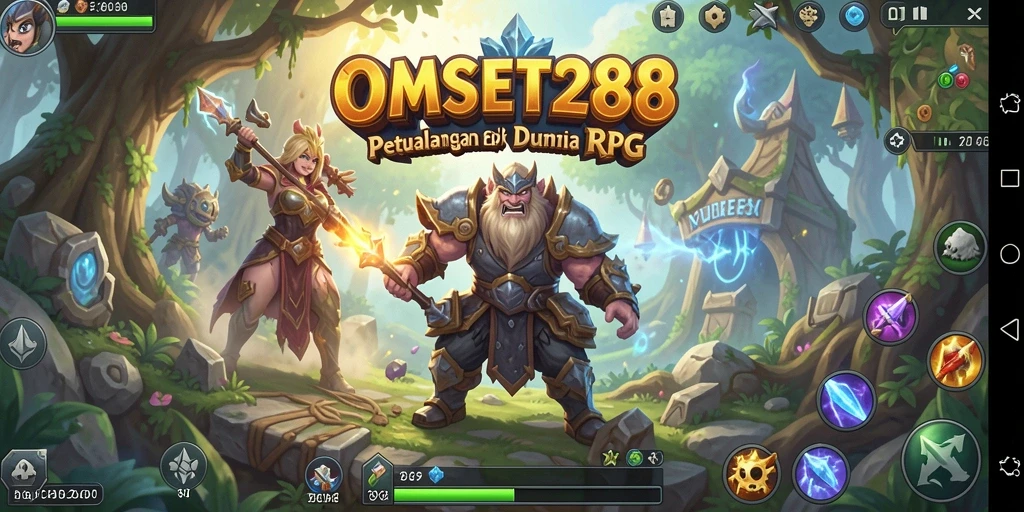 Screenshot game OMSET288 menampilkan aksi pertempuran RPG yang mendebarkan.