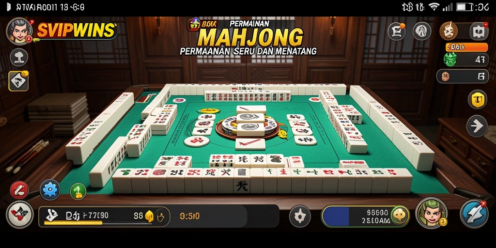 Tampilan gameplay seru dalam permainan Mahjong SVIPWINS.
